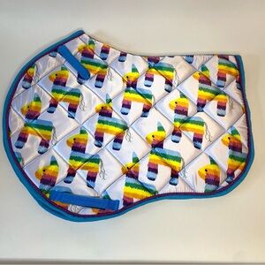 Ap/jump cut full size saddle pad Los Muertos Equestrian Supply Piñata Party NEW